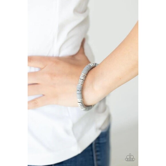 Stacked in Your Favor Silver Bracelet (43) - Picture 1 of 2